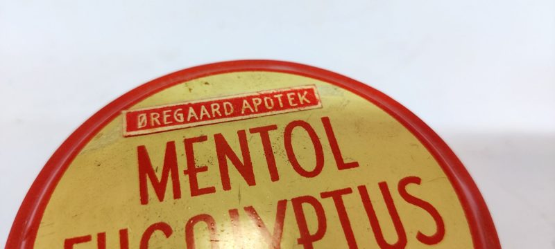Blikdåse fra Øregaard Apotek - Mentol Eucalyptus Pastiller