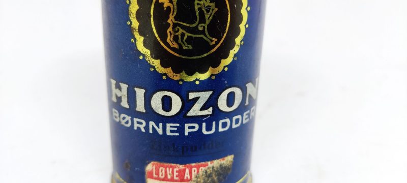 Blikdåse med Hiozon Børnepudder (med indhold) - Løve Apoktek
