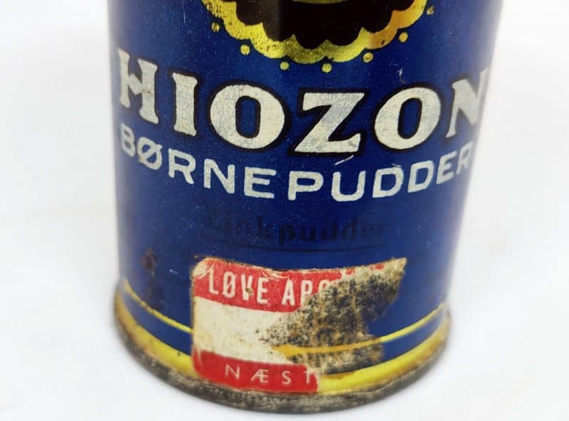 Blikdåse med Hiozon Børnepudder (med indhold) - Løve Apoktek