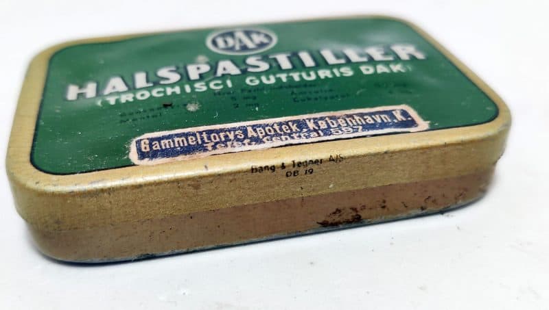 DAK Halspastiller Gammeltorvs Apotek København K. Blikæske