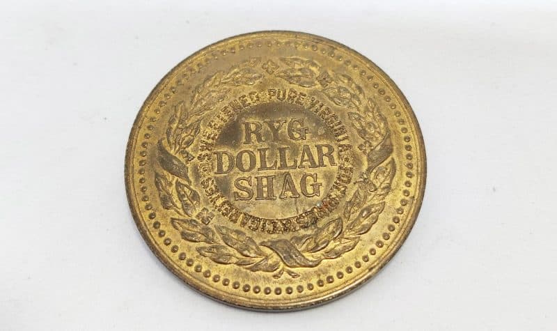 Ryg Dollar Shag - Stør reklamemønt (sølvdollar)