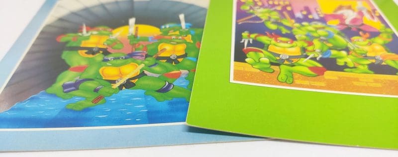 Teenage Mutant Ninja Turtles postkort 2 stk fra 1991