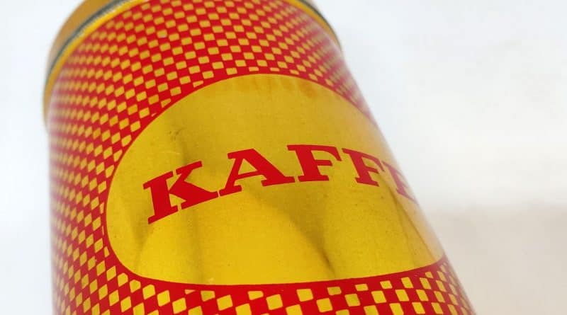 Vanløses Bedste Kaffe. Klitmans Kolonial Jernbane Alle 78 Damsø 433. Kaffedåse