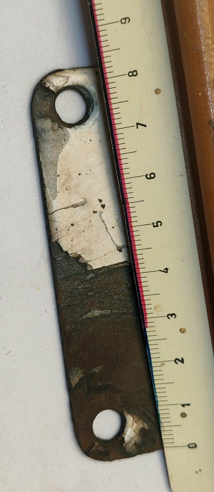 Emaljeskilt. Laveste Vandstand