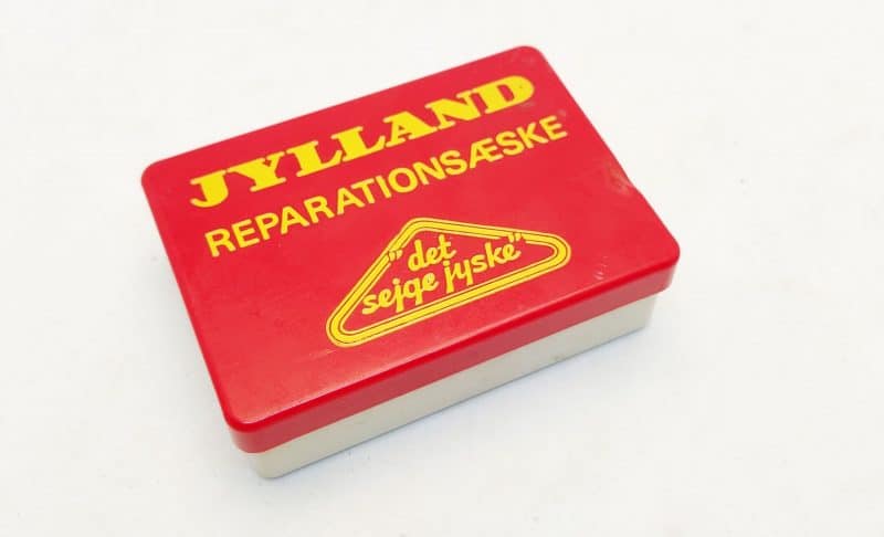 Jylland Reparationsæske - det sejge jyske. Lappegrej med indhold