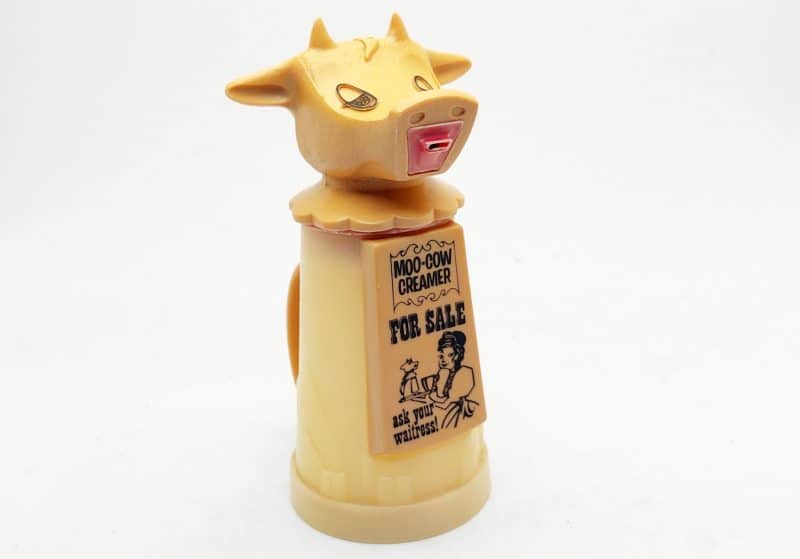 Moo-Cow Creamer. For sale. Ask your waitress. Whirley industries 1970erne