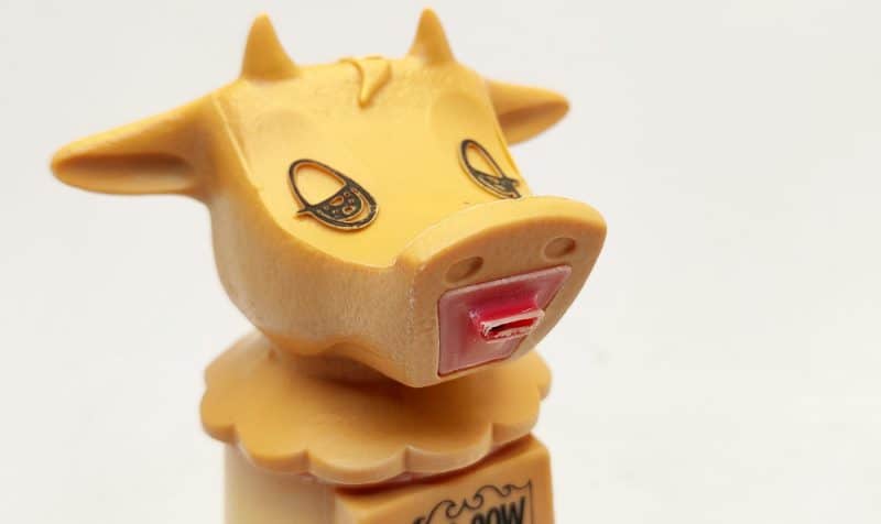 Moo-Cow Creamer. For sale. Ask your waitress. Whirley industries 1970erne