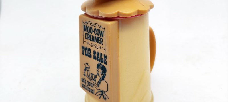 Moo-Cow Creamer. For sale. Ask your waitress. Whirley industries 1970erne