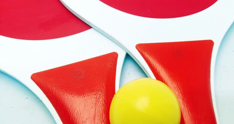 Coca Cola strandtennis sæt med bold