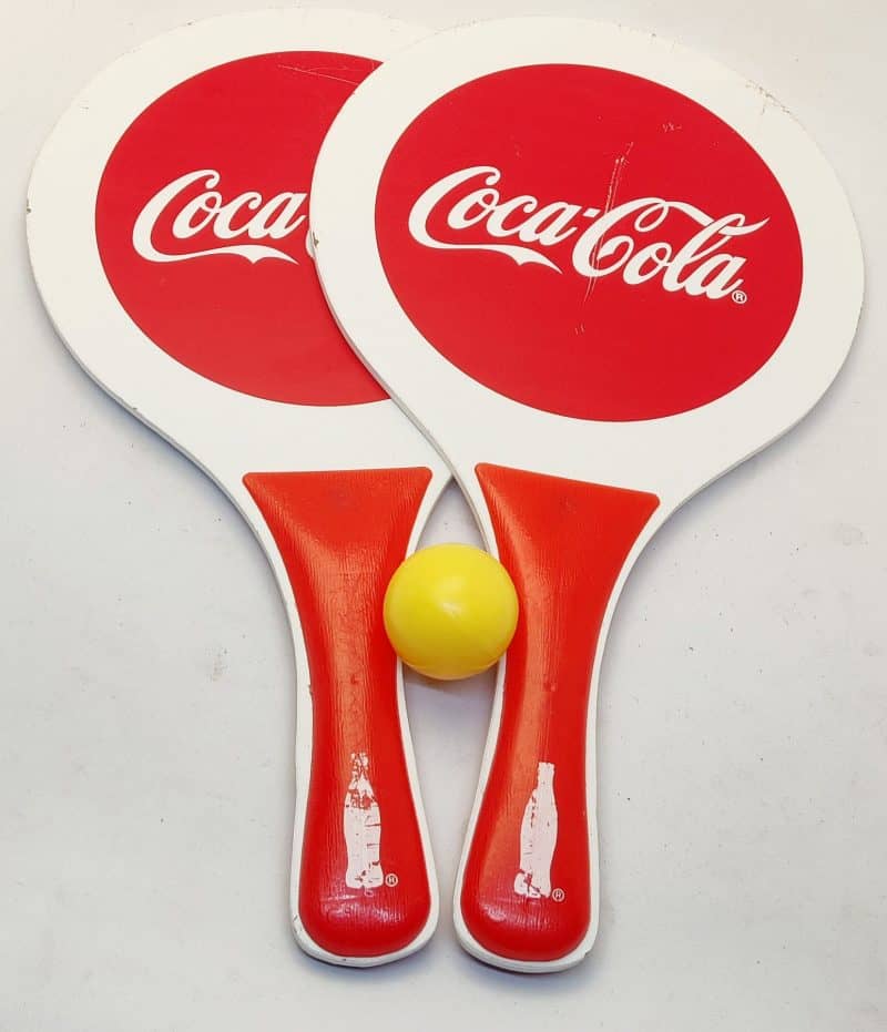 Coca Cola strandtennis sæt med bold
