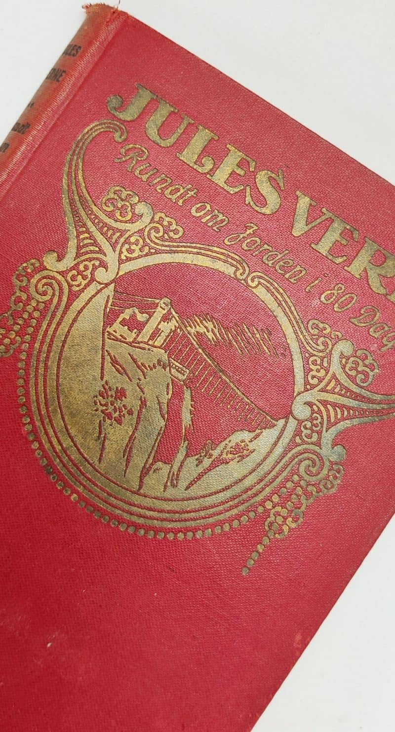 Jules Verne Rundt om Jorden i 80 dage - Bog. Første autoriserede danske udgave fra 1913