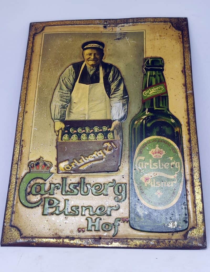 Carlsberg Pilsner Hof. Blikskilt