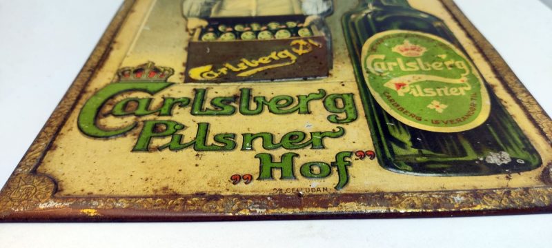 Carlsberg Pilsner Hof. Blikskilt