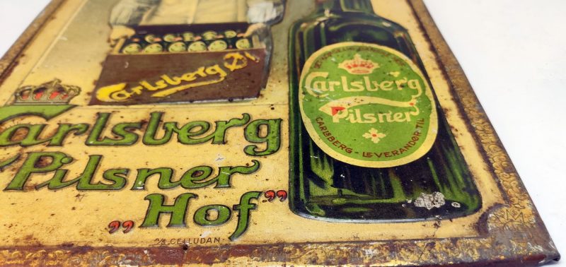 Carlsberg Pilsner Hof. Blikskilt
