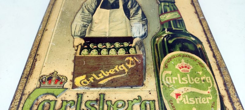 Carlsberg Pilsner Hof. Blikskilt