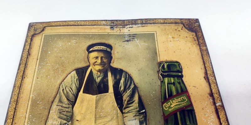 Carlsberg Pilsner Hof. Blikskilt