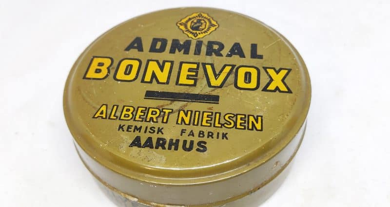 Admiral Bonevox. Albert Nielsen Aarhus. Blikdåse