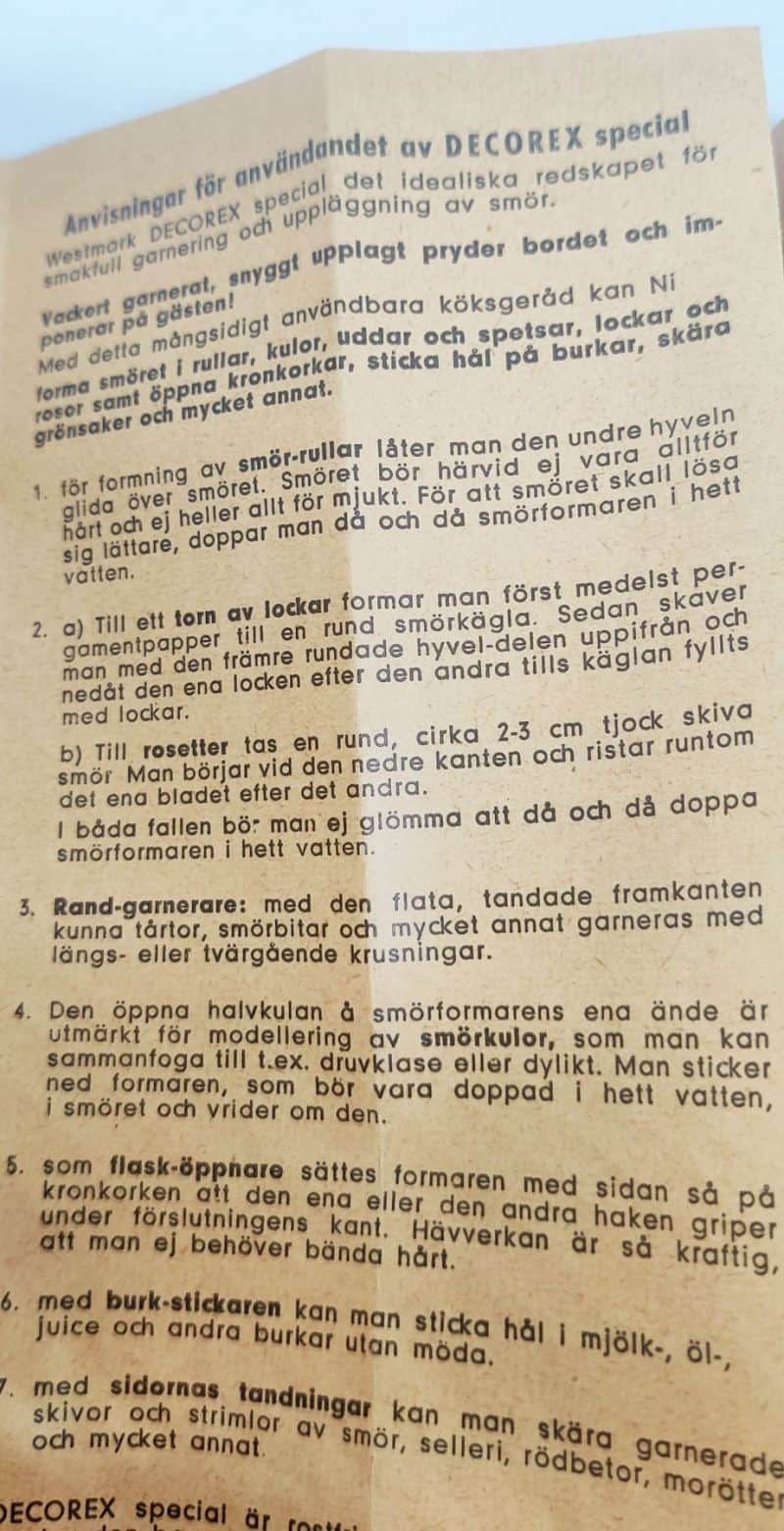 Westmark Decorex-Spezial. Køkkenværktøj til præsentation af smør