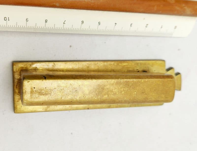 Art-Deco dørhammer i massiv messing