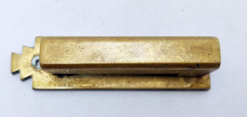 Art-Deco dørhammer i massiv messing