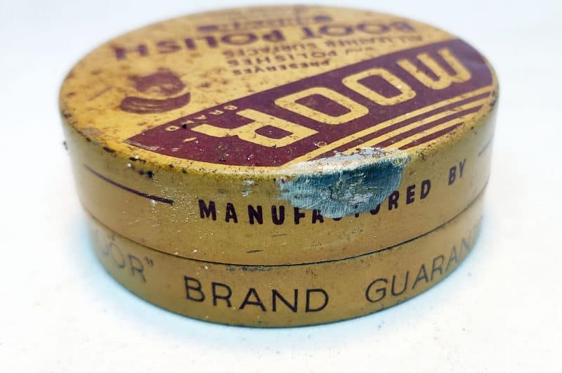 Moor Boot polish. Brown No. 3. Blikdåse