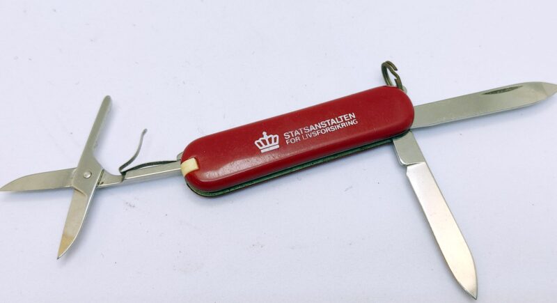 Statsanstalten for Livsforsikring. Victorianox kniv
