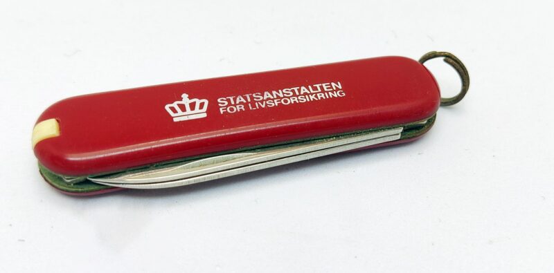 Statsanstalten for Livsforsikring. Victorianox kniv