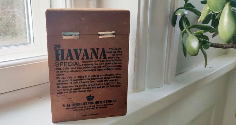 Hirschprung & Sønner. Havanna Cigarkasse