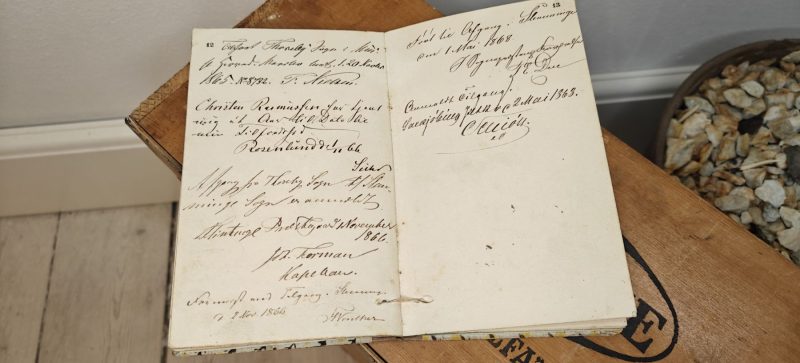 Skudsmaalsbog for 1856 og frem for en Christian Rasmussen fra Maribo