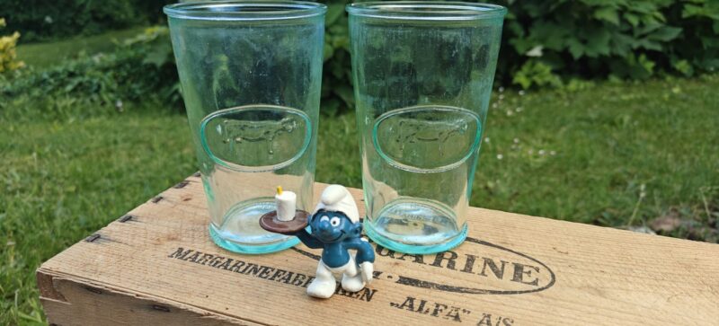 Italienske mælkeglas (Sæt af 2)