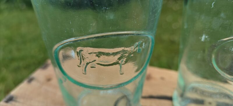 Italienske mælkeglas (Sæt af 2)