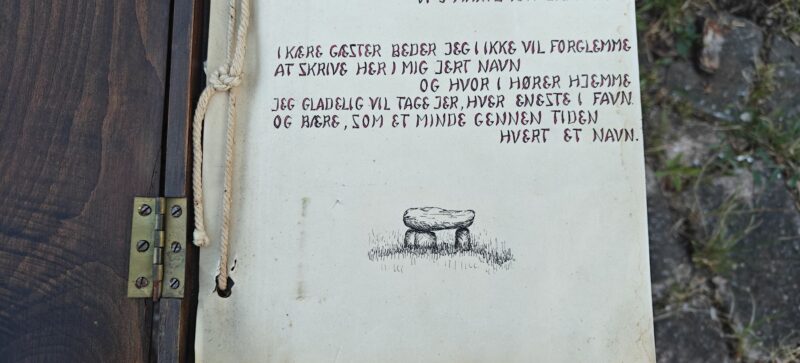 Omslag til gæstebog fra 1947