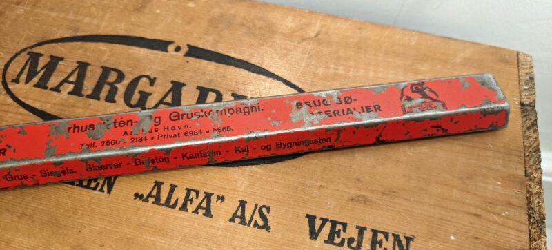 Aarhus sten og gruskompagniet. Støb med rene varer. Lineal reklame