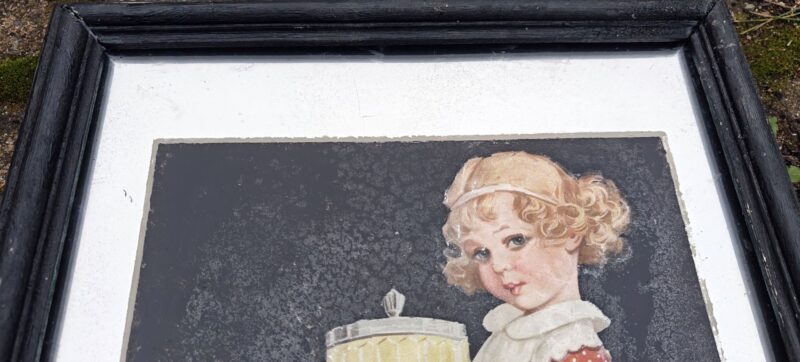 Solo Margarine - Margarinen uden Margarinesmag - Glasskilt - Spejlreklame
