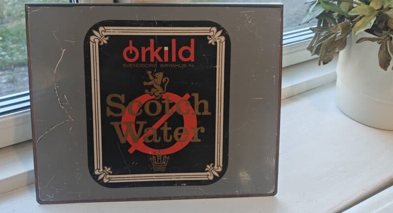 Svenborg Bryghus. Órkild. Kasseskilt. Scotch Water