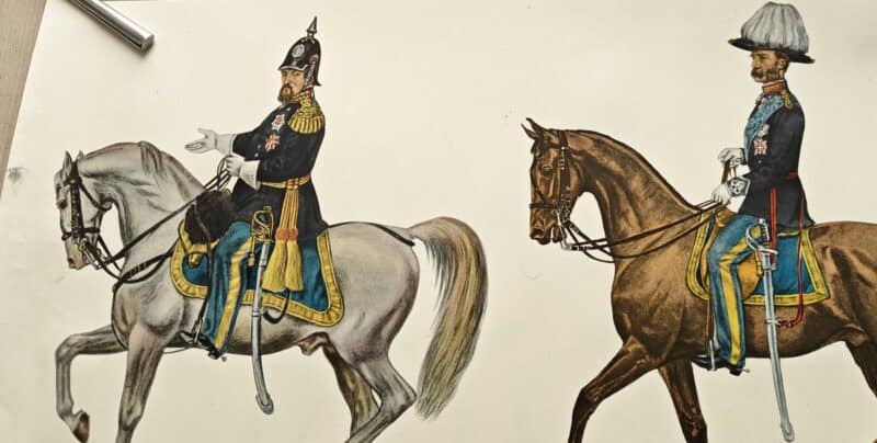 Schultz Danmarks Historie. Plakater med kongerækken udgivet af J.h. Schultz forlag