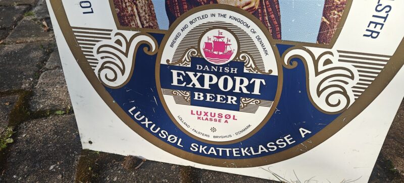 Blikskilt fra Lolland Falsters Bryghus