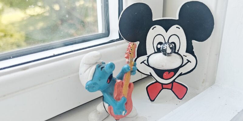 Krog i form af Mickey Mouses ansigts.