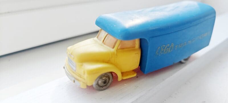 Lego lastbil i plastik ca. 1960