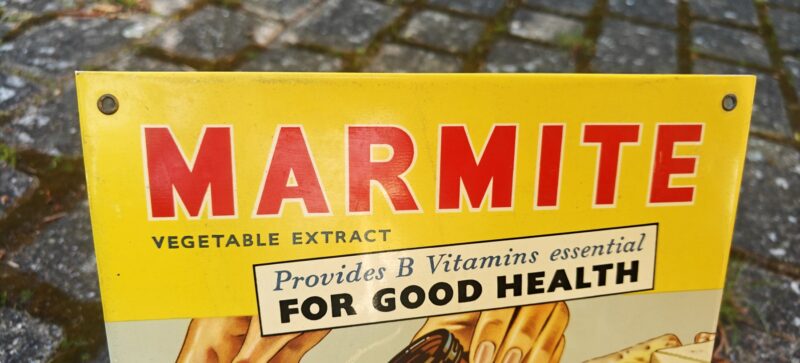 Marmite. For good Health! Engelsk blik reklameskilt