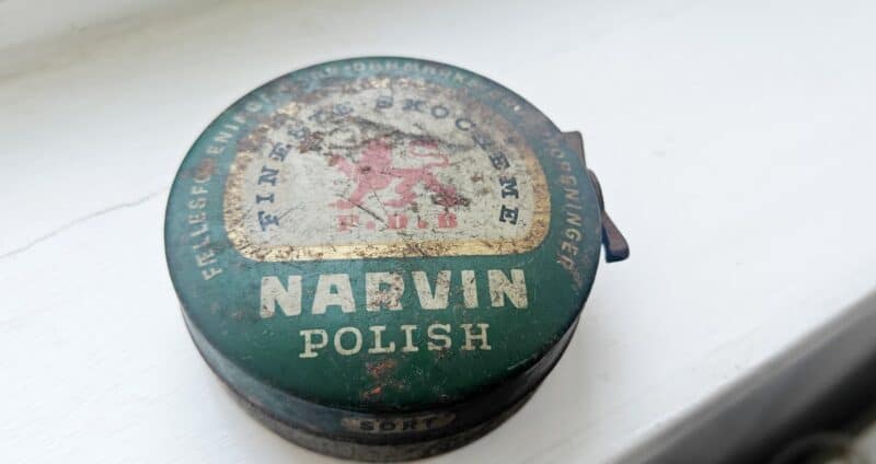 Narvin Polish F. D. B. Skopudsecreme dåse