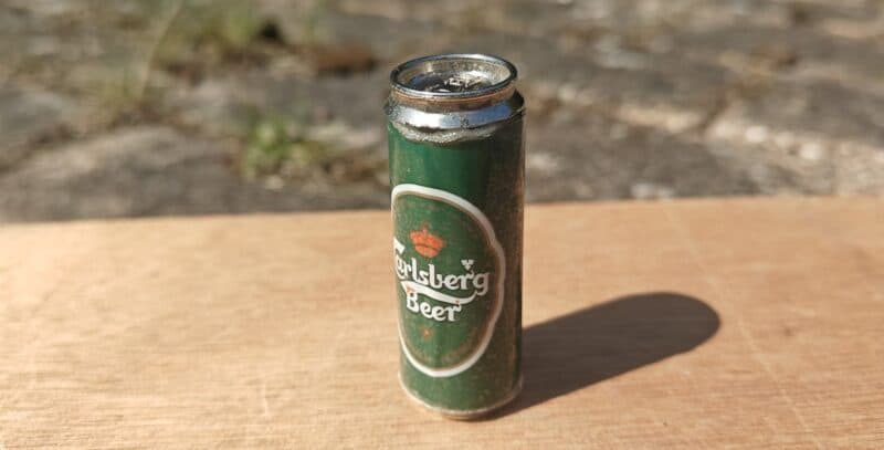 Carlsberg Beer. Reklamelighter i miniaturedåse