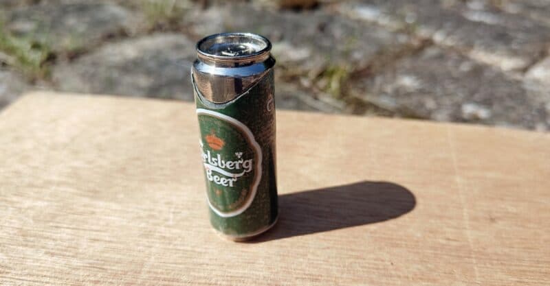 Carlsberg Beer. Reklamelighter i miniaturedåse