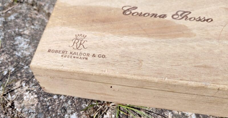 Corona Rosso. Robert Kaldor & Co. København. Cigarkasse