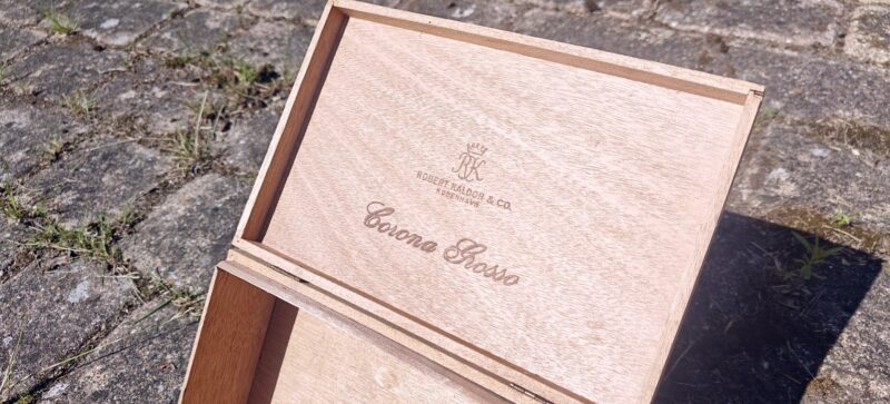 Corona Rosso. Robert Kaldor & Co. København. Cigarkasse