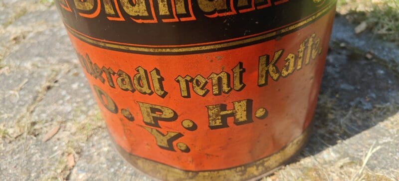 Java-Blandning. Garanteradt rent Kaffe. O. P. H. Y. Købmandsdåse