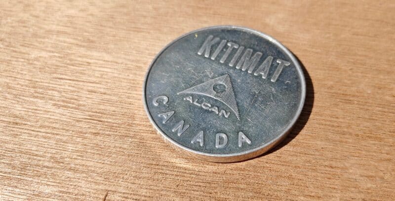 Kitimat. Canada Alcan. Aluminum Company of Canada Limited. Reklamemønt
