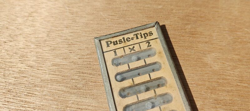 Pusle-Tips. Kuglespil i blik, pap og cellouid