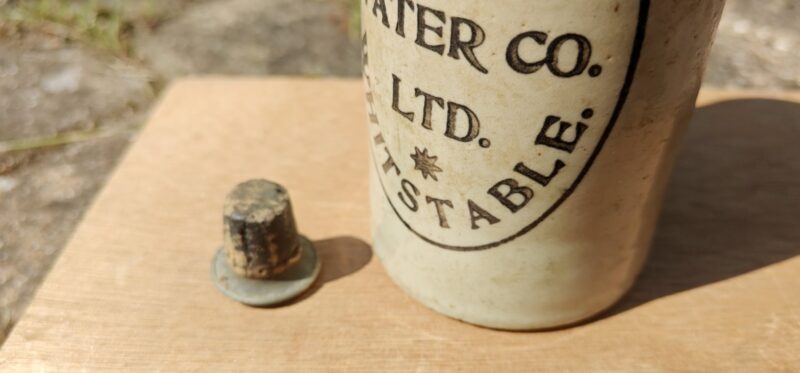 Star Mineral Water Co. Ltd. Whitstable. Bourne & Deney. Stentøjsflaske