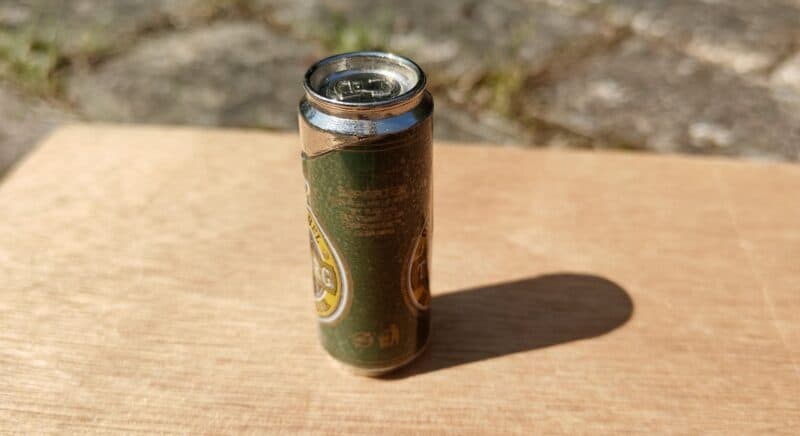Tuborg Gold Label. Reklamelighter i miniaturedåse